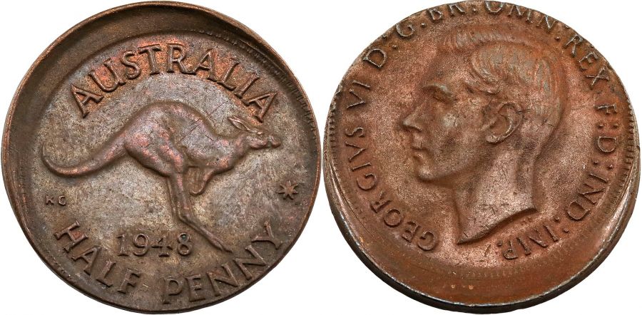 Error Halfpenny 1948