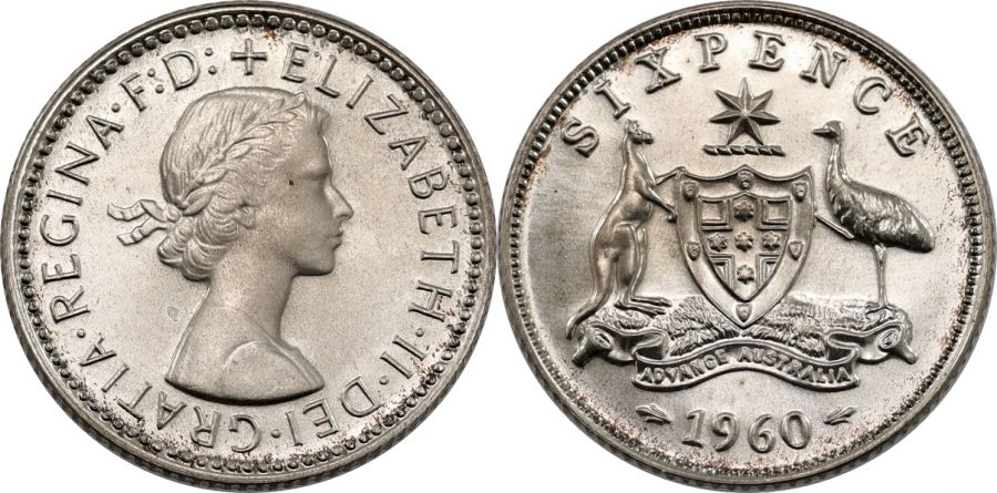 1960 Proof Sixpence