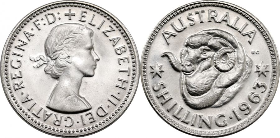 1963 Proof Shilling