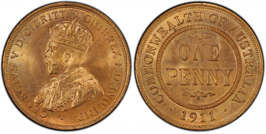 1911 Penny MS 64 RD