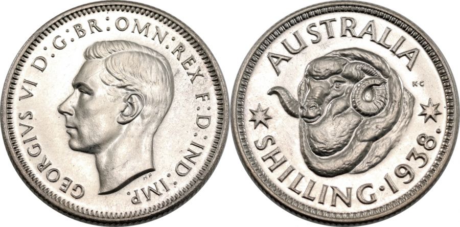 1938 Proof 1/- PR 64