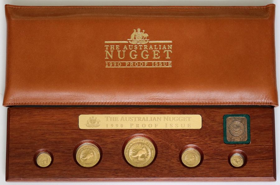 1990 Proof Gold Nugget Set 