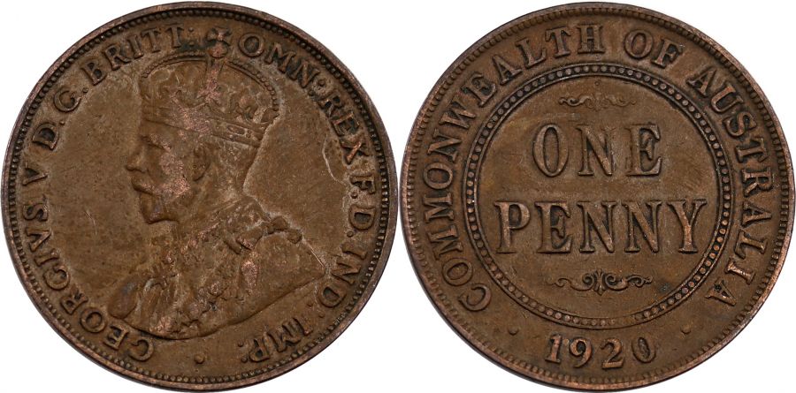 1920 Double Dot Penny