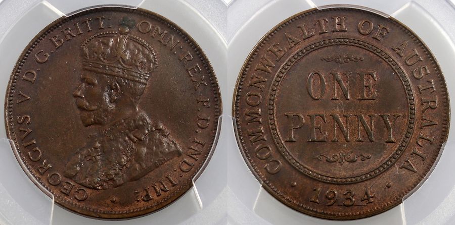 1934 Penny MS 62 BN