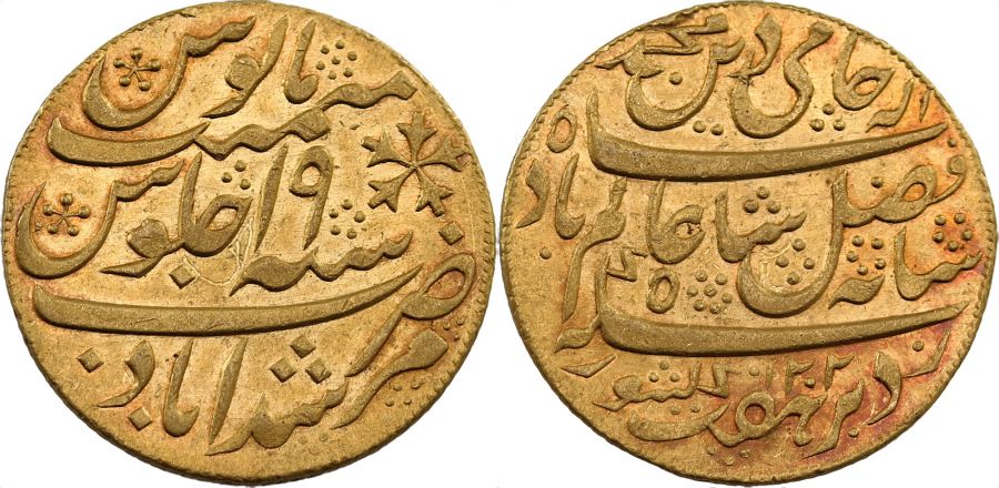 India Gold Mohur c1793