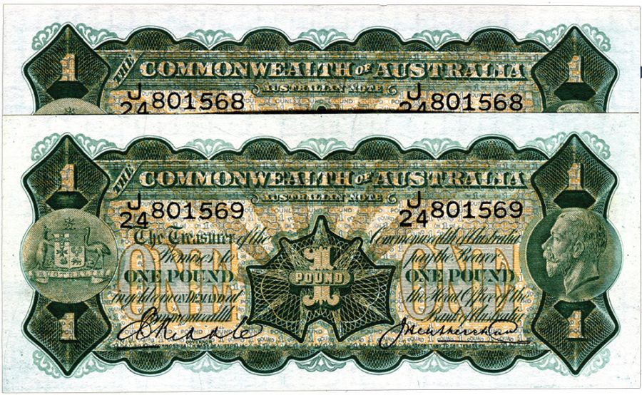 1 Pd 1927 (R 26) Pair 